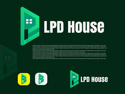 Letter L+P+D Real estate Modern Logo design