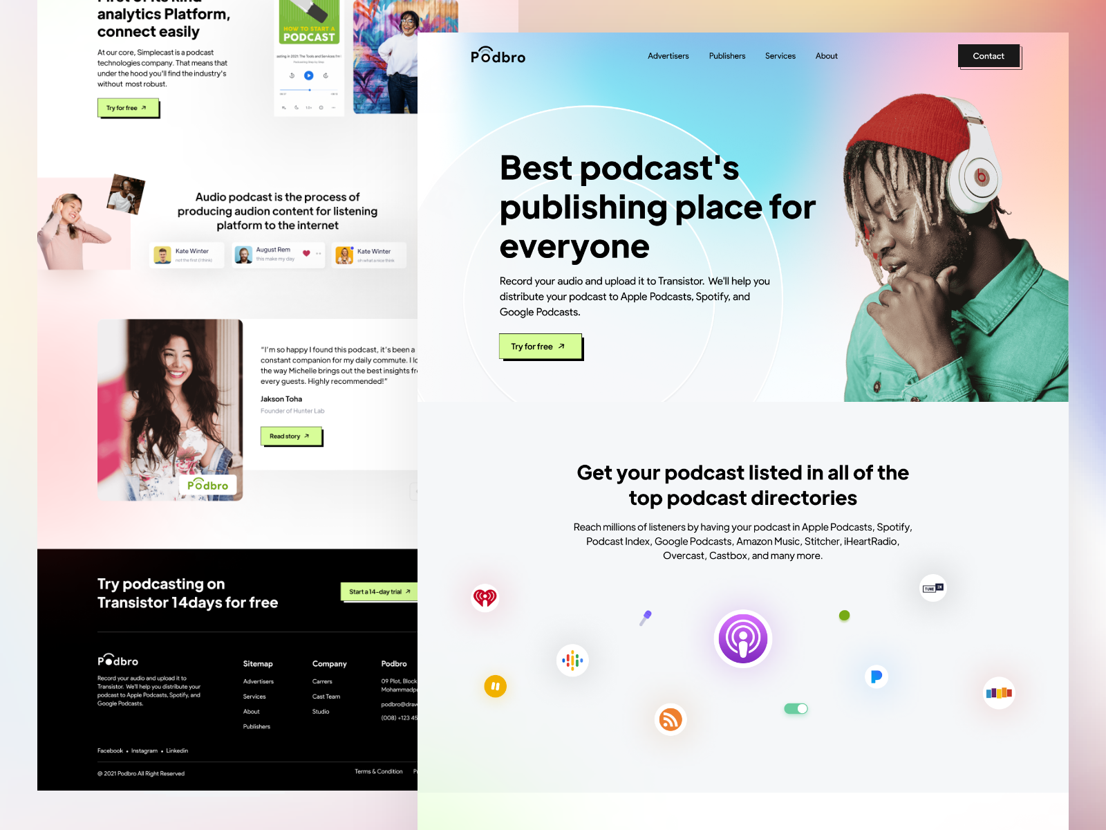 Podcast Landing Page