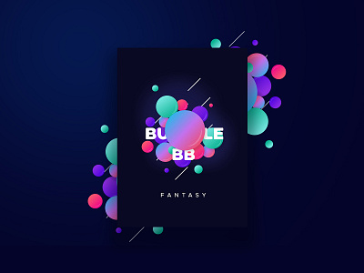 Gradient Bubble Poster