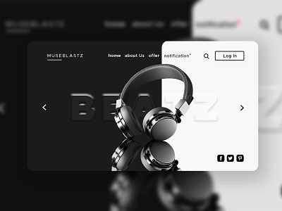 E Commerce Landing Page Design ecommerce ecommerce design gadgets headphone landing page product products simple clean interface tech ui ux