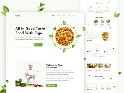 Restaurant Landing Page Design