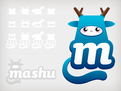 Mashu - Blue Cutie~ design illustration logo vector