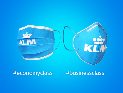 Face masks with airline branding 3d airlines corona covid19 face mask klm mockup mockups photoshop rendering