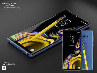 Samsung Note 9 - 3D CAD models available today!