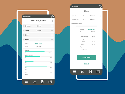 Daily UI Challenge - Calculator app app design calculator calories chart charts clean design dailyui design figma minimal ui