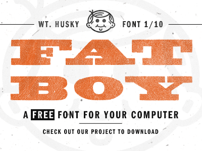 Free Font fatboy font free