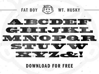 Fatboy Husky fatboy free font husky