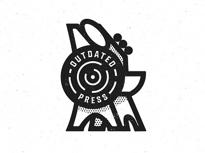 Outdated Press icon letterpress
