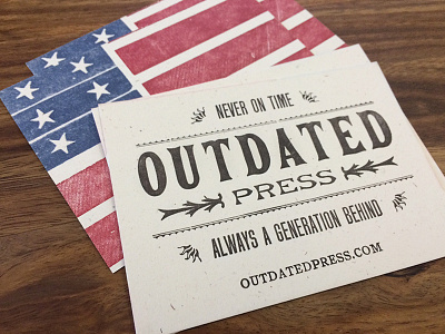 New Outdated Cards business cards cards handset letterpress metal type wood type