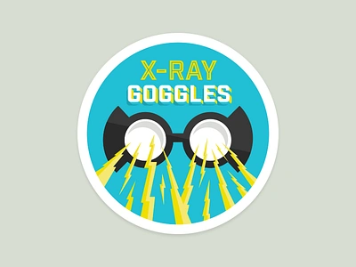 X-Ray Goggles icons illustration stickers