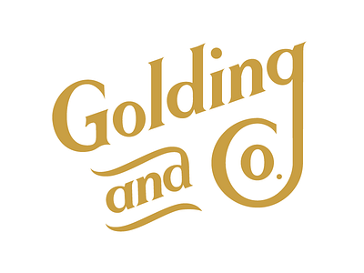 Golding and Co. lettering letterpress printing press