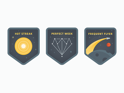 Space Badges badges illustration space