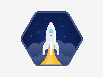 Solo Flight badges icons illustration space