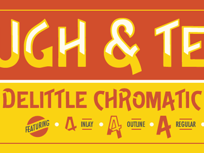 Delittle Chromatic delittle font wood type revival