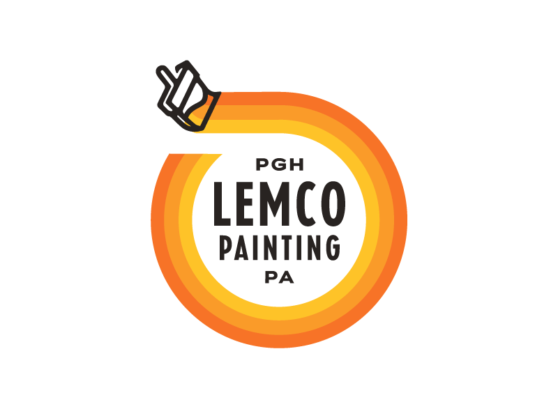 Lemco Logo Fun brand colors logo more colors paint brush painter painting pittsburgh