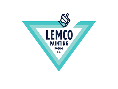 More Lemco Logo Fun brand colors logo more colors paint brush painter painting pittsburgh triangles