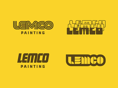 Lemco Wordmarks logo painting pittsburgh woodmark