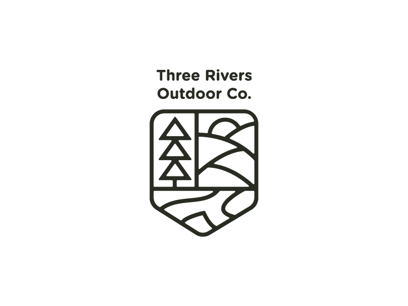 3 Rivers Outdoor Co logo nature outdoors