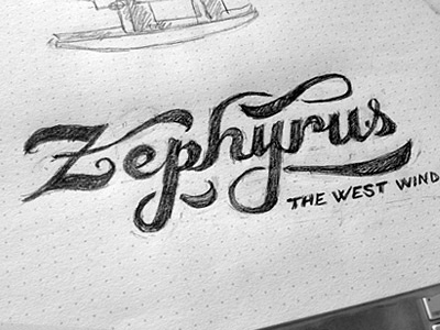 Zephyrus one of those scripty things pencil and paper