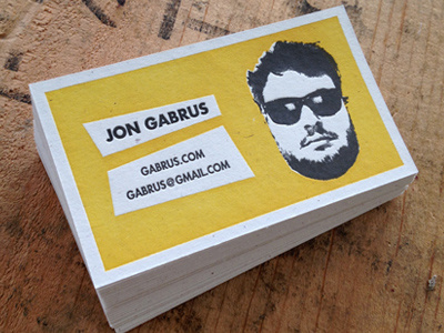 Gabrus busnaz cards letterpress