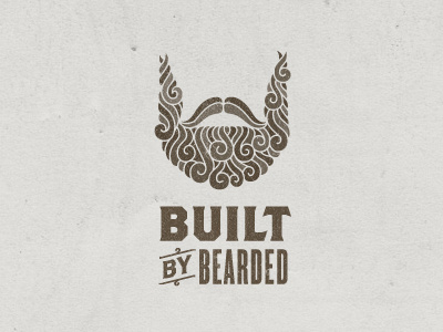 Built by Bearded beard bearded brand logo typography