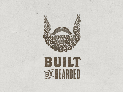 Built by Bearded logo brand typography beard bearded