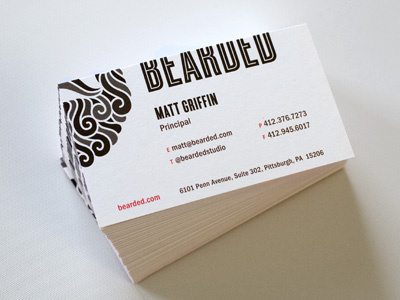 New Bearded Cards business cards beard cyclone bearded