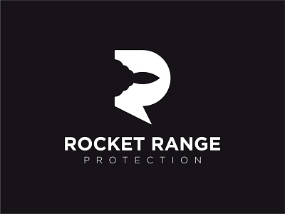 Rocket Range Logo brand branding design graphic icon illustration letterlogo lettermark logo logo design logo mark logotype minimal negative space logo rocketlogo sketch symbol typography ux vector