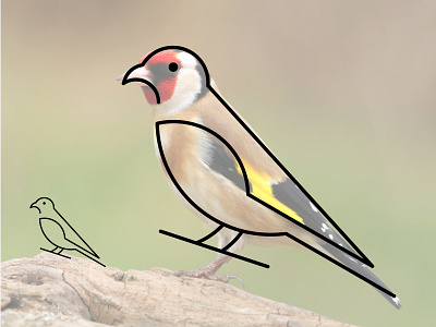 Bird line art Logo