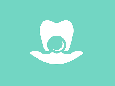 Pearl Dental aqua dental elegant logo minimal modern pearl shell
