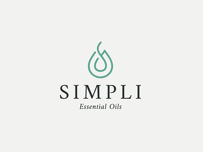 Logo for Essential Oils abstract drop elegant essential oils logo minimal modern oil s water wellness