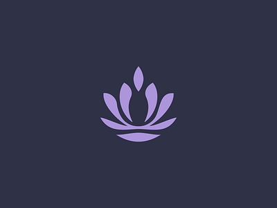 Spiritual Wellness Icon abstract calm logo lotus minimal modern peaceful spiritual wellness