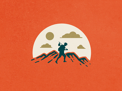 Our Pilgrim Songs branding illustration logo texture