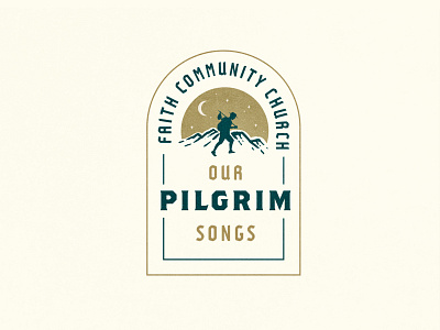 Our Pilgrim Songs - Logo Concept adventure branding graphic design illustration logo texture typography