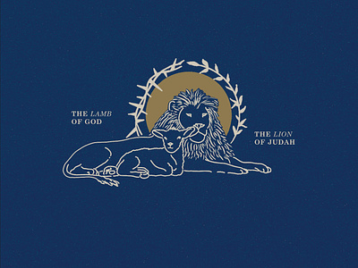 Easter Graphic - Lion and the Lamb