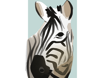 Zebra illustration africa art book for children child children horse illustration kids book minimal nursery safari zebra