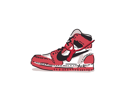 Nike Air Jordan Off White air jordan culture hype hypebeast illustration jordan nike off white sneakers street culture streetwear virgil abloh