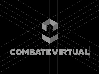 Combate Virtual Logo brand identity design branding design logo design branding