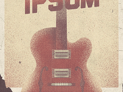Ipsum Guitar guitar illustration texture