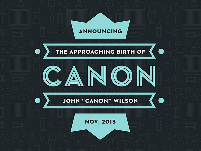 Birthday Announcement Website by John Barrier Wilson on Dribbble