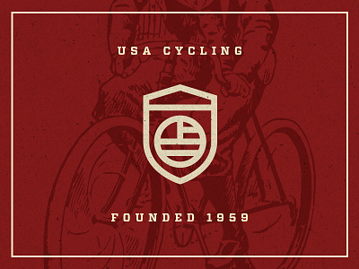 USA Cycling Logo bicycle bicycling bike biking branding cycle cycling logo usa