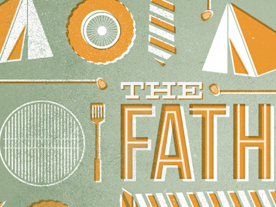 Happy Father's Day! church fathers day illustration typography