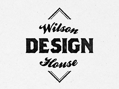 Wilson Design House design house logo mark texture