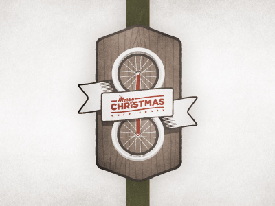 Christmas Bicycle bicycle branding christmas gulf coast logo mark