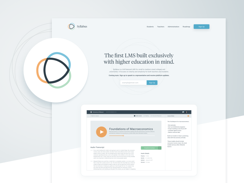 Dribbble syllabus marketing