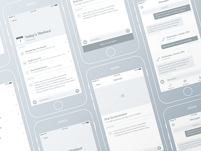 iOS Wireframes