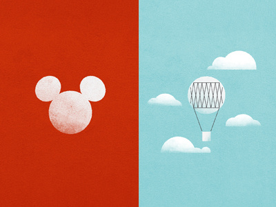 Wallpapers balloon disney illustration orange teal texture wallpaper