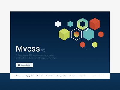 MVCSS v5 abstract brand css illustration marketing open open source source styleguide ui website