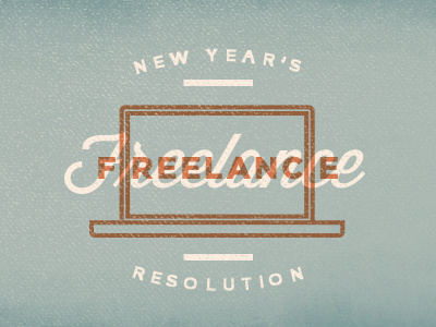 New Year's Resolution/Change blue freelance new year orange resolution texture typography