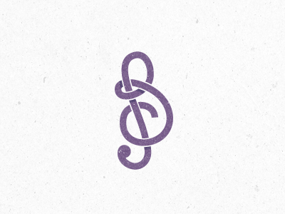 B Logo logo mark music script typography